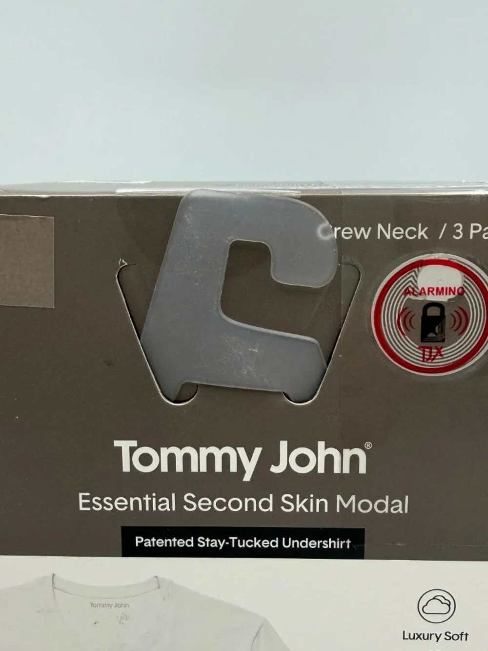 Tommy John Essential Second Skin Modal Crew Neck Undershirt 3-Pack Black M NWT